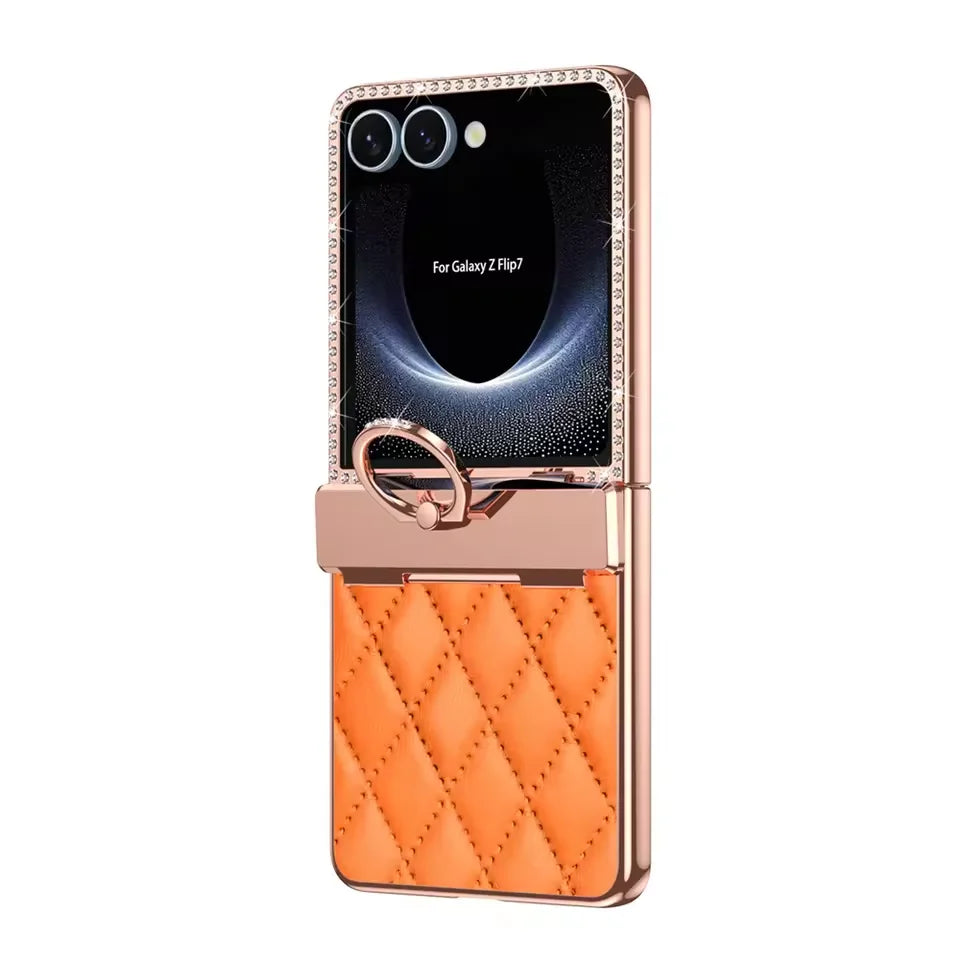 Diamond Pattern Ring Case