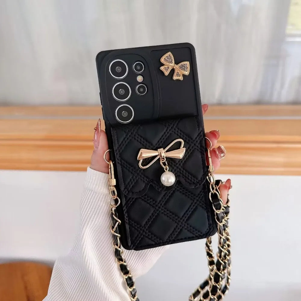 Bowknot Crossbody Wallet Case