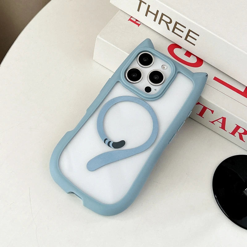3D Cat Ear Magnetic Case