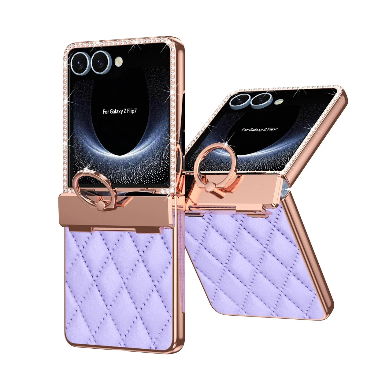 Diamond Pattern Ring Case