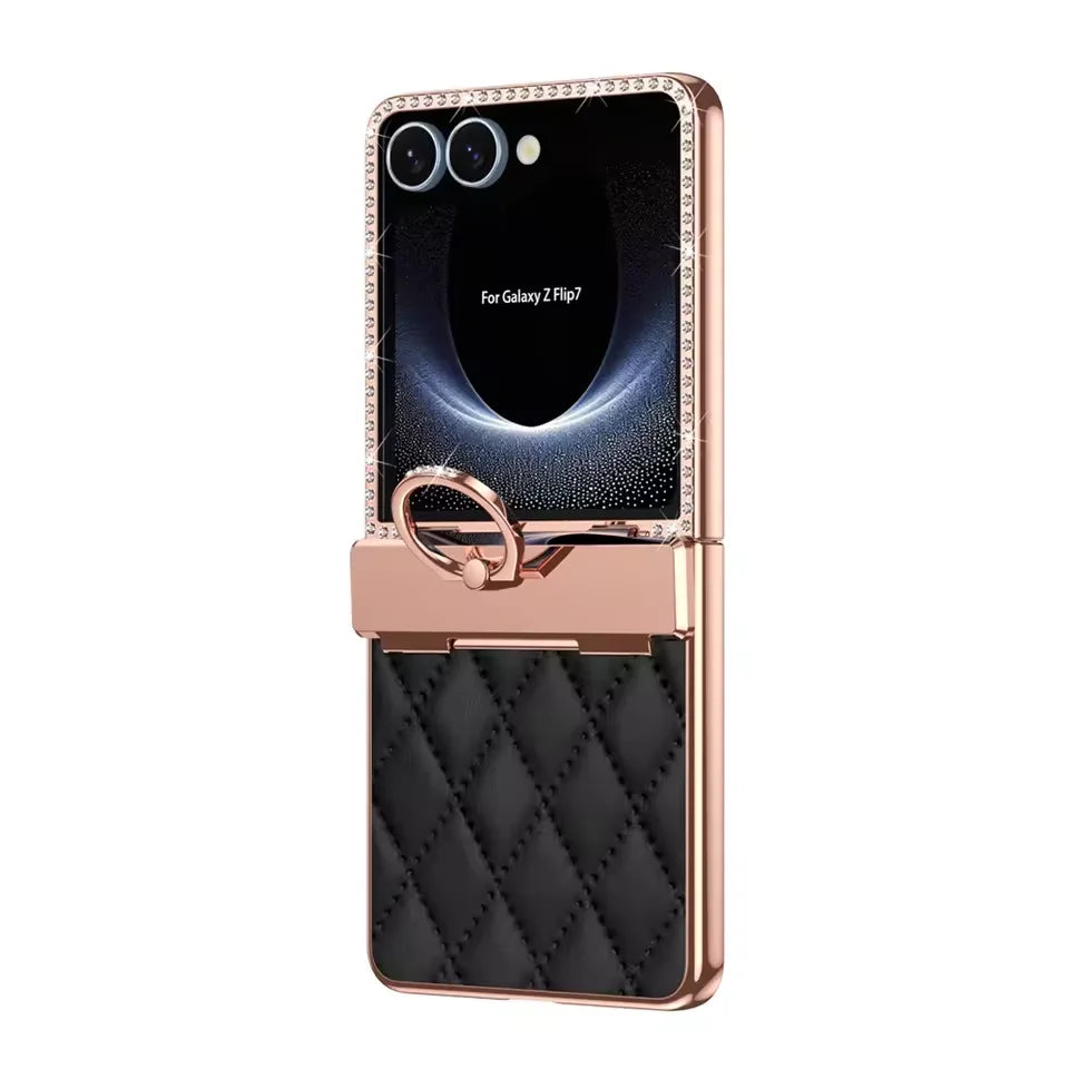 Diamond Pattern Ring Case