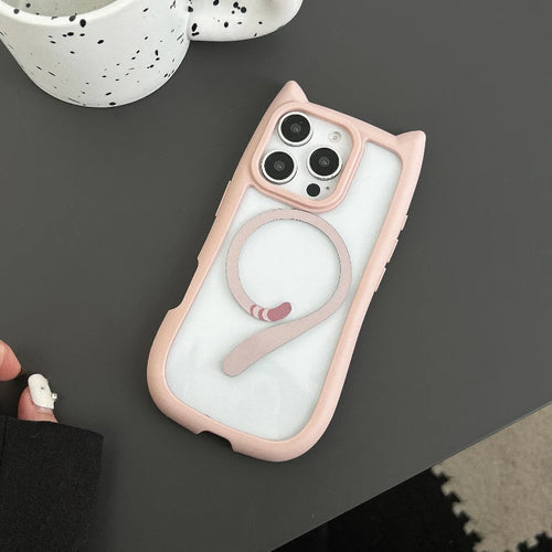 3D Cat Ear Magnetic Case