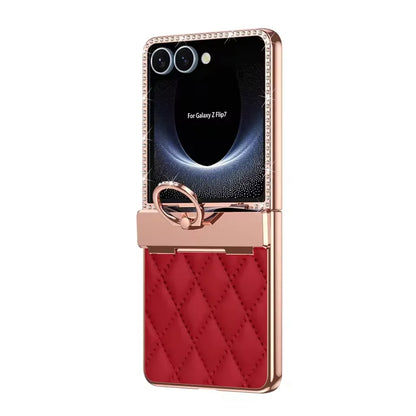 Diamond Pattern Ring Case