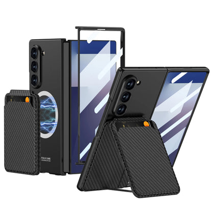 Magnetic Card Holder Case with Tempered Film