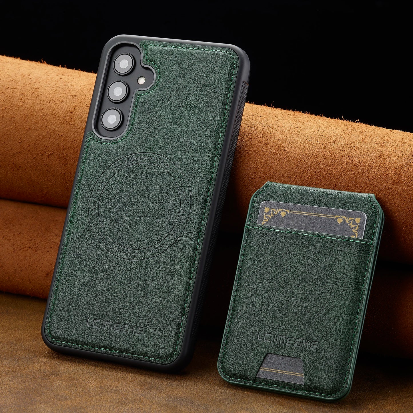 2-in-1 MagSafe Leather Wallet Case