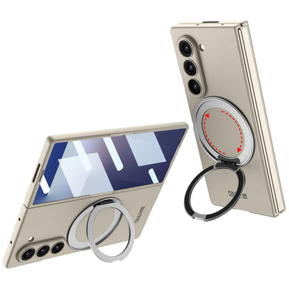 Magnetic Rotating Stand Case with Tempered Film