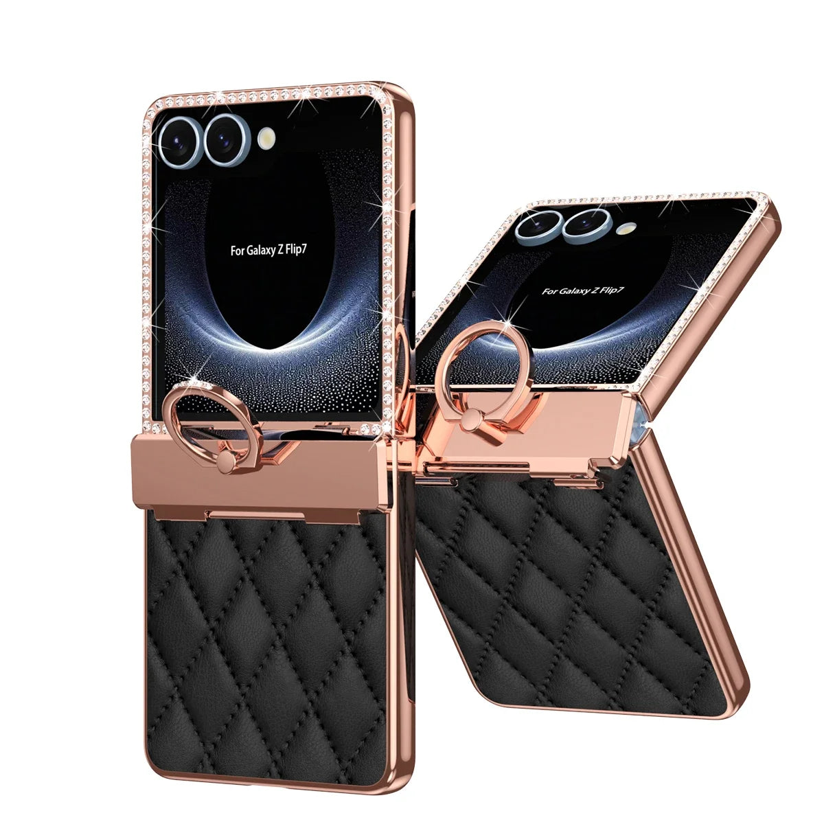 Diamond Pattern Ring Case
