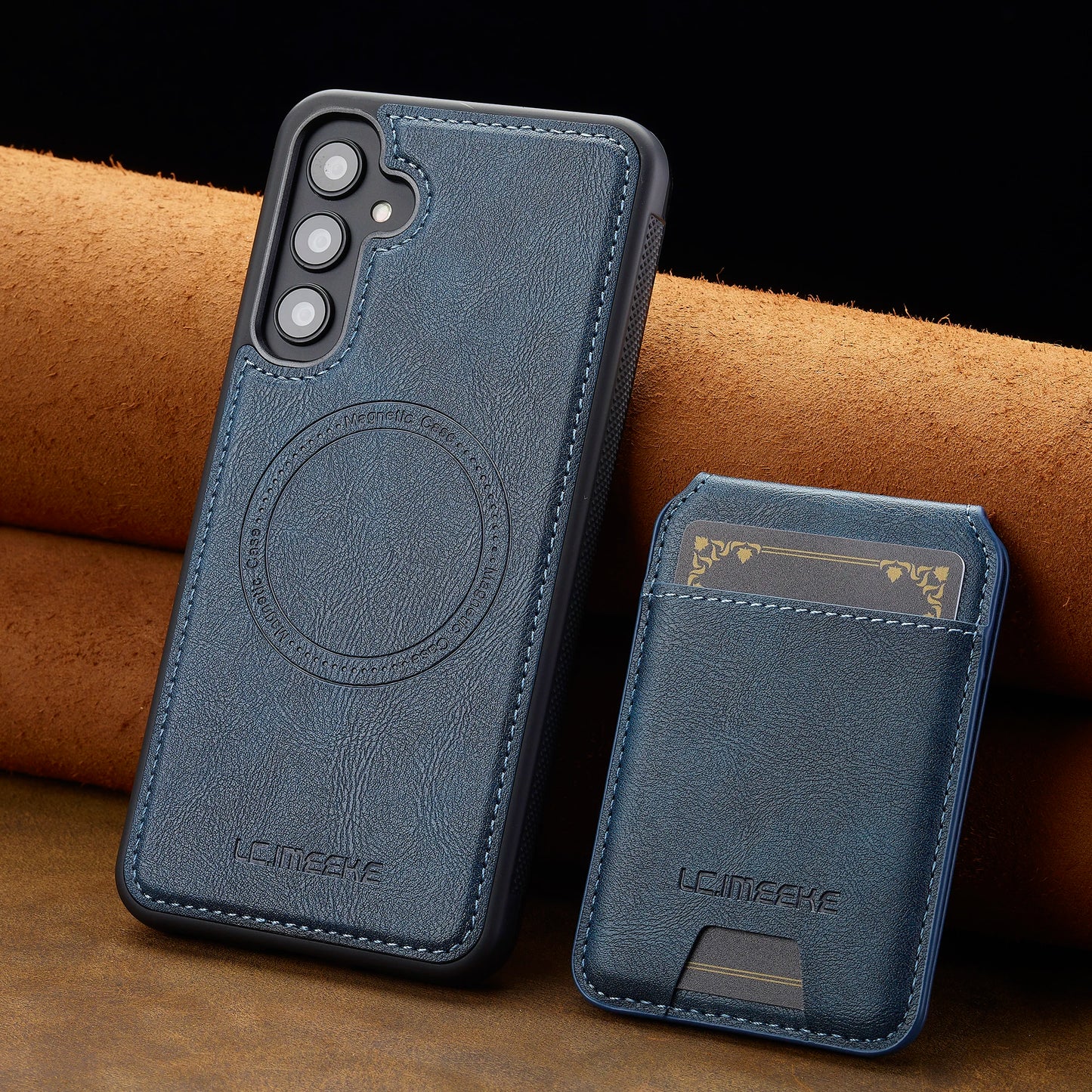 2-in-1 MagSafe Leather Wallet Case
