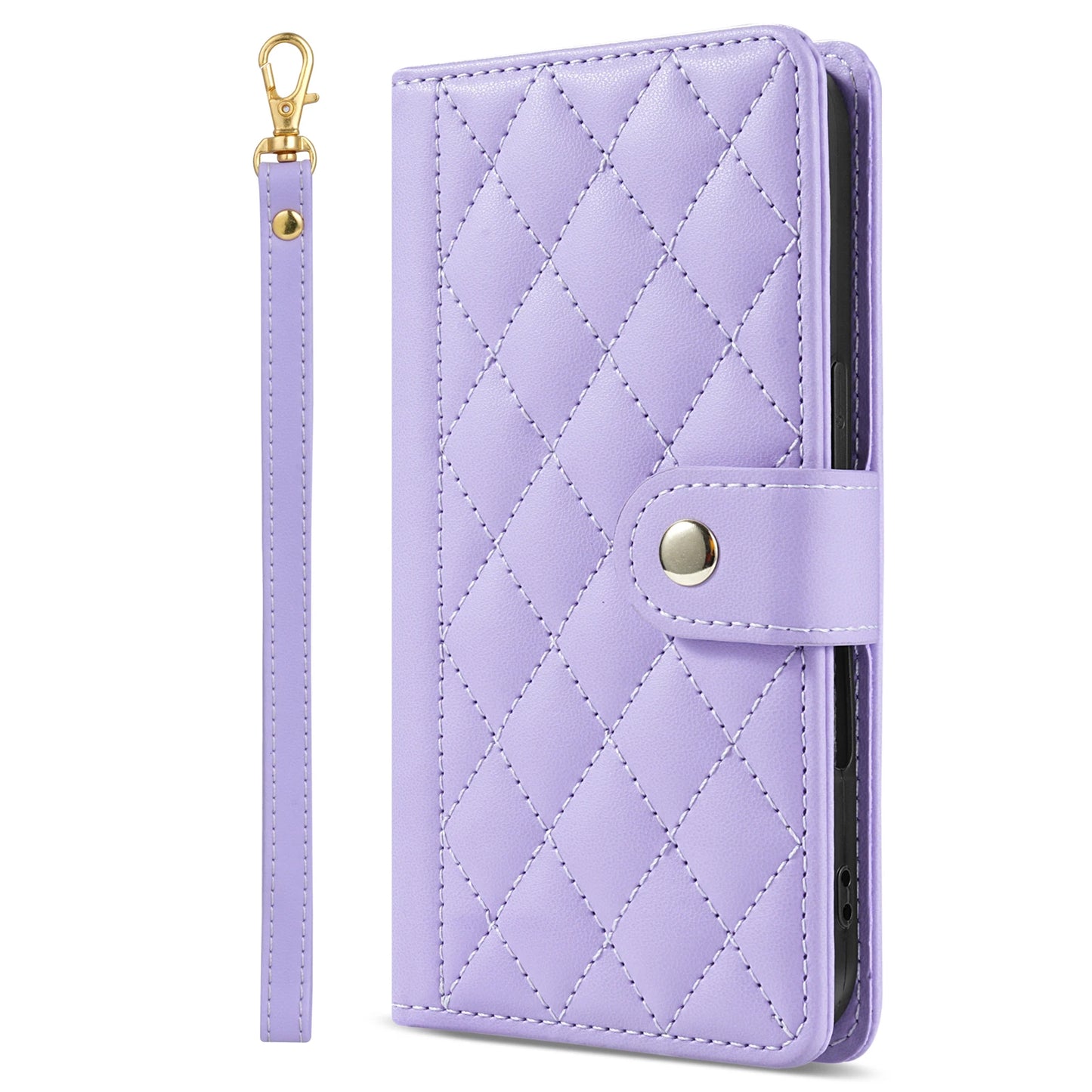 Strap 3D Leather Wallet Book Case