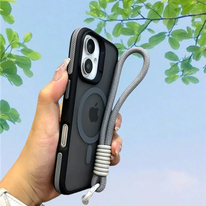 Luxury Matte MagSafe Case with Lanyard