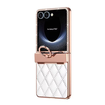 Diamond Pattern Ring Case