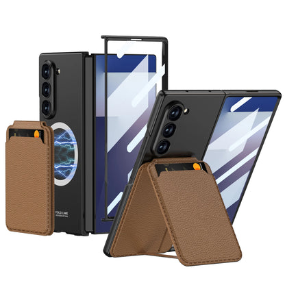 Magnetic Card Holder Case with Tempered Film