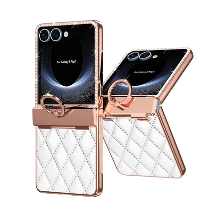 Diamond Pattern Ring Case