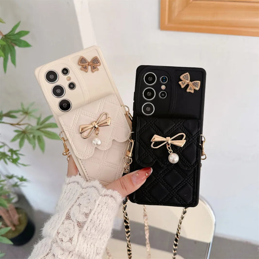 Bowknot Crossbody Wallet Case