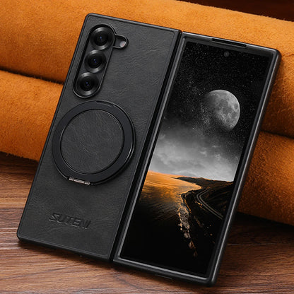Vintage Leather 360° Rotating Stand