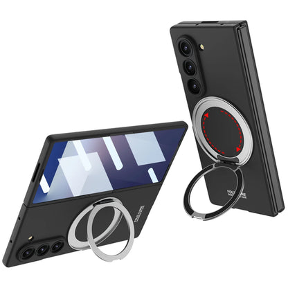 Magnetic Rotating Stand Case with Tempered Film
