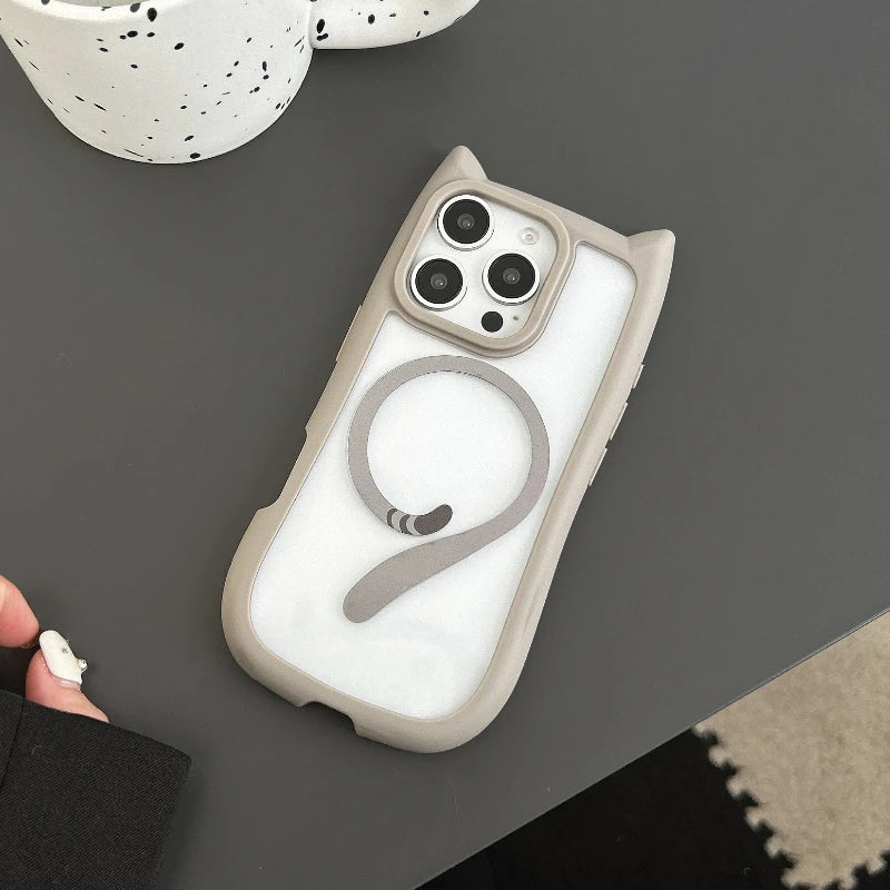 3D Cat Ear Magnetic Case