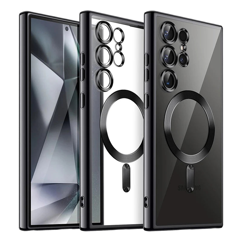 Luxury Magnetic Plating Clear Case
