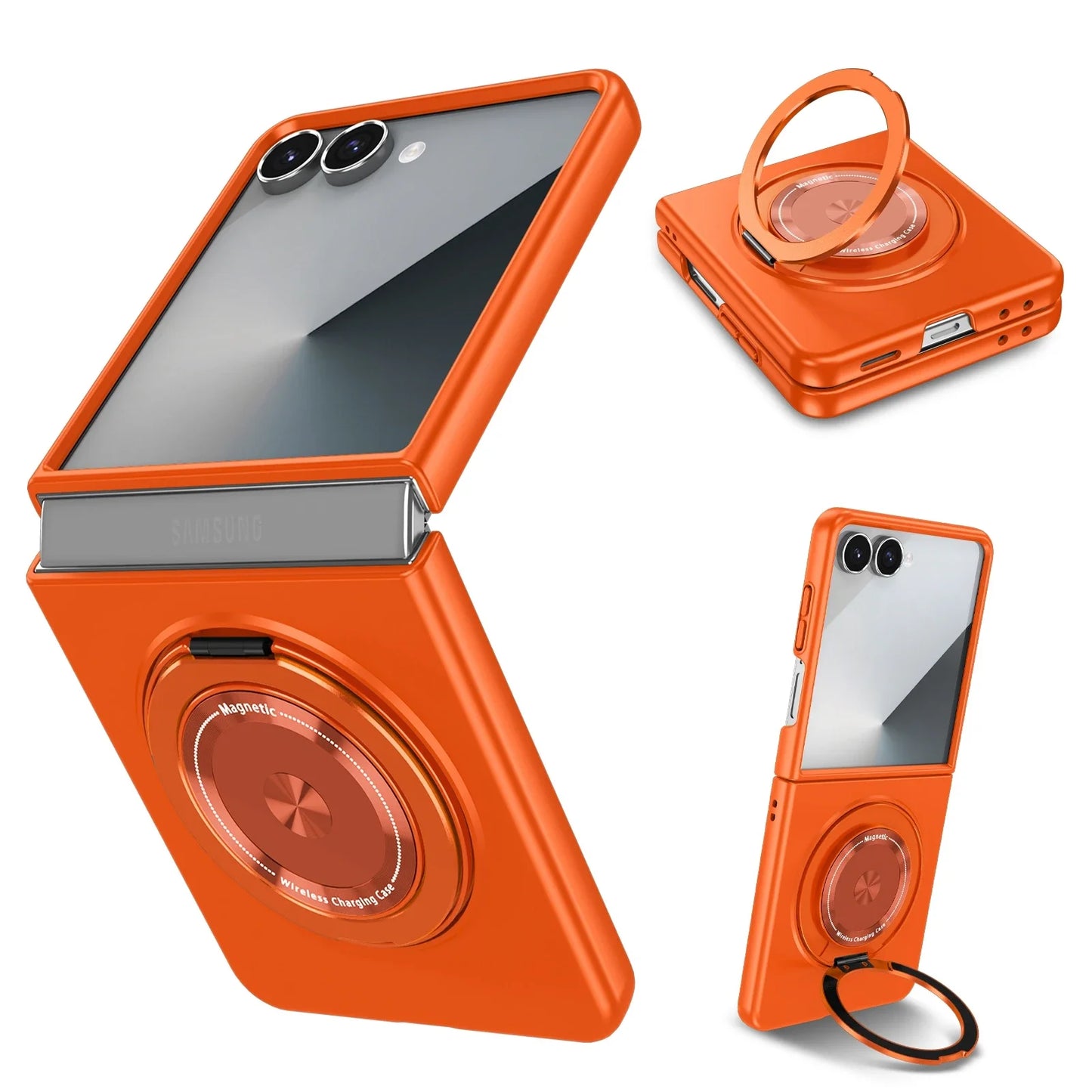 360° Ring Holder Magnetic Case