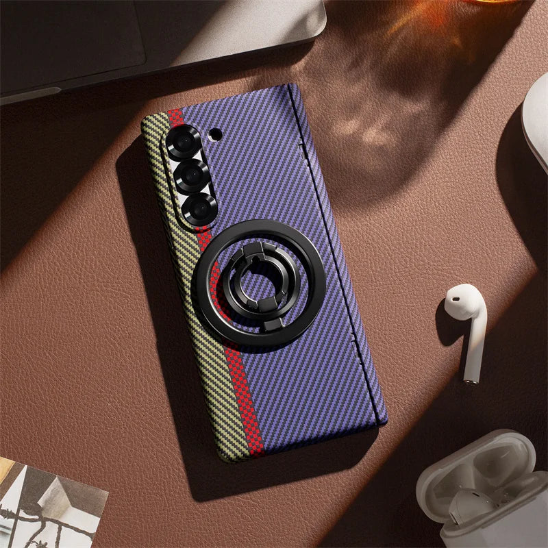 Carbon Fiber Magnetic Hinge Case