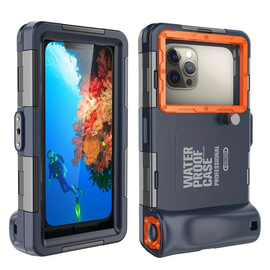 Waterproof Diving Case with Lanyard for iPhone & Samsung (up to 6.8")