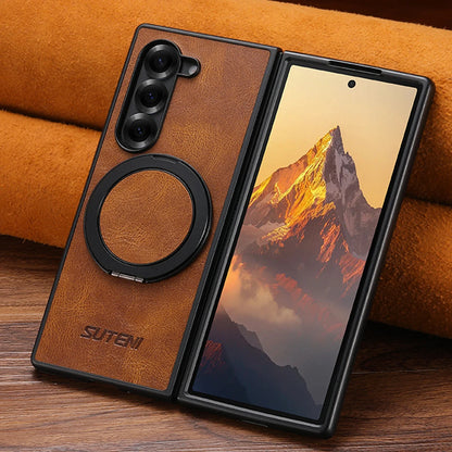 Vintage Leather 360° Rotating Stand